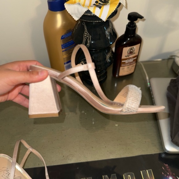 Jessica Simpson Beige Strappy Heels - Picture 3 of 3